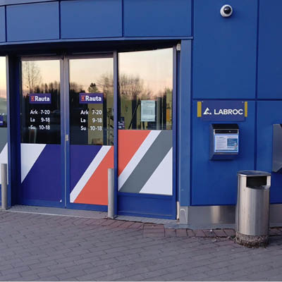 Näytepostilaatikko Lahti, K-Rauta Laune